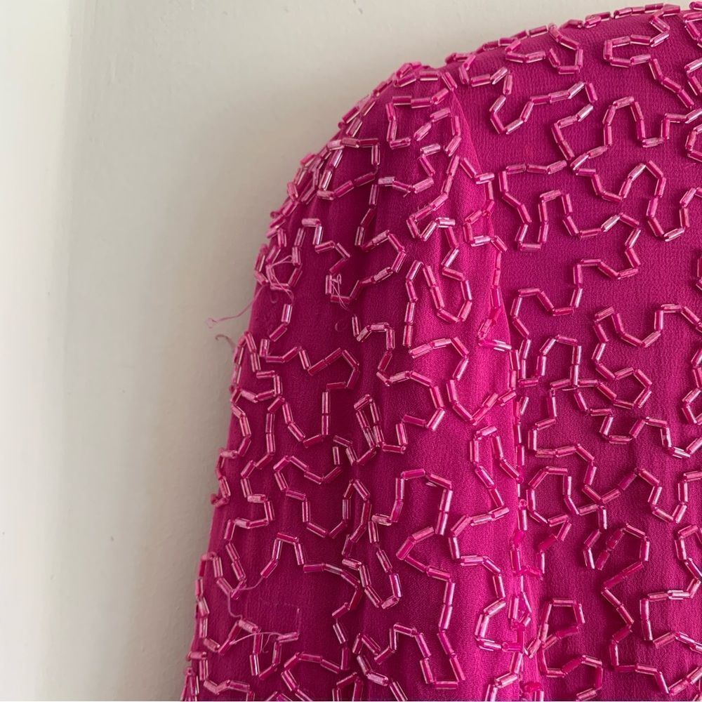VINTAGE SILK DRESS - Picture 14 of 16